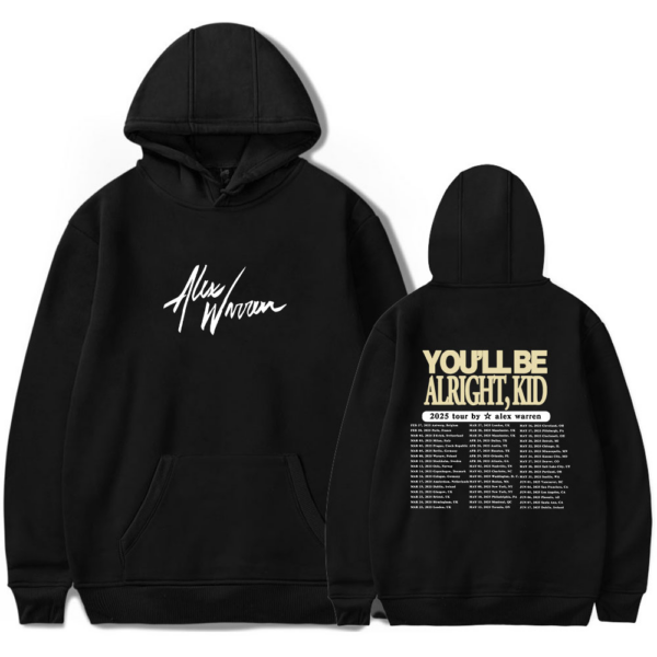 You’ll Be Alright, Kid 2025 Tour Hoodie – Black