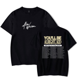 You’ll Be Alright, Kid 2025 Tour T-Shirt – Black