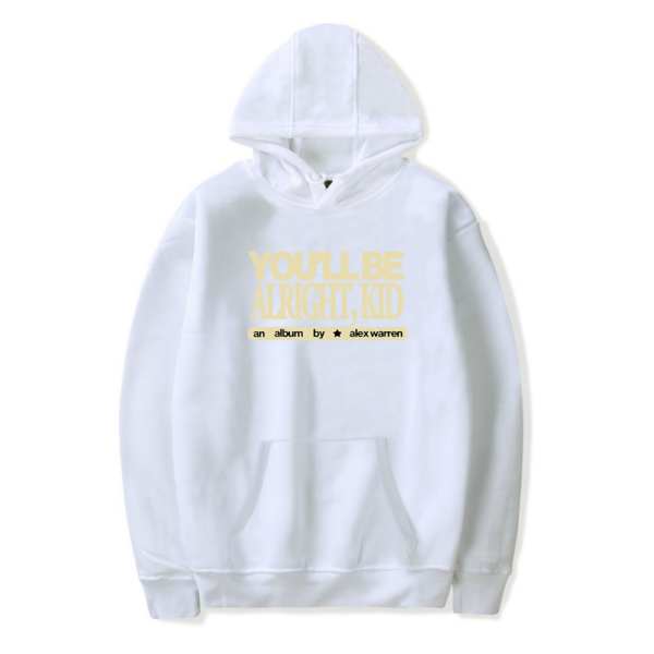 You’ll Be Alright Kid Album Hoodie – White